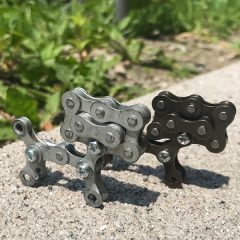 チェーンキーホルダー「ジグザグ」、チェーンクラフト「ジョン」