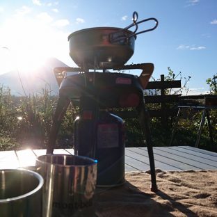 キャンプ、コーヒー、ベストマッチ