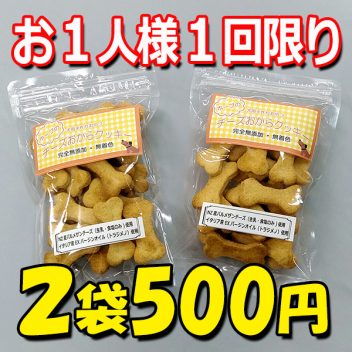 犬用チーズおからクッキー【初回限定特別価格】