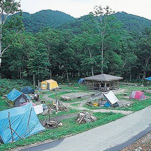 羅臼野営