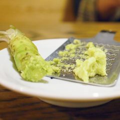 刺身にはワサビが大人　!(^^)!