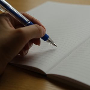 左手ボールペン