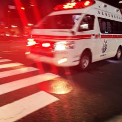 真夜中に救急車に乗りました